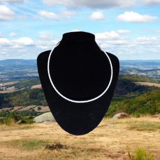 collier 7 métaux blanc renforcé de type lakhovsky anneaux de vie®