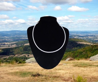 collier 7 métaux blanc renforcé de type lakhovsky anneaux de vie®