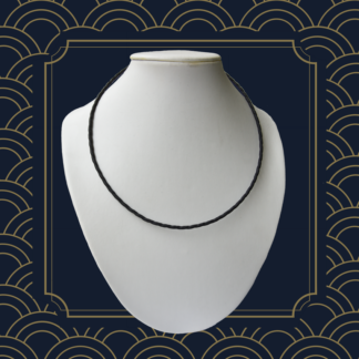 collier uni-métallique de type lakhovsky anneaux de vie
