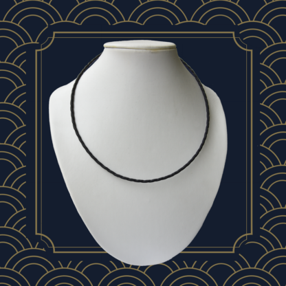 collier uni-métallique de type lakhovsky anneaux de vie